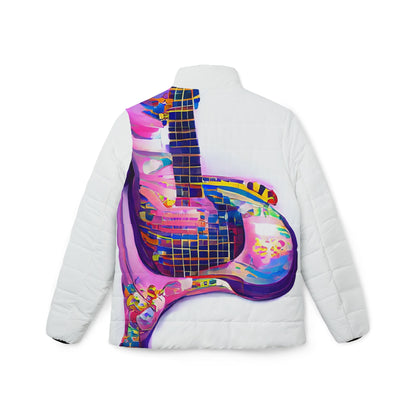 Hippie Guitar - Womens Puffer Jacket