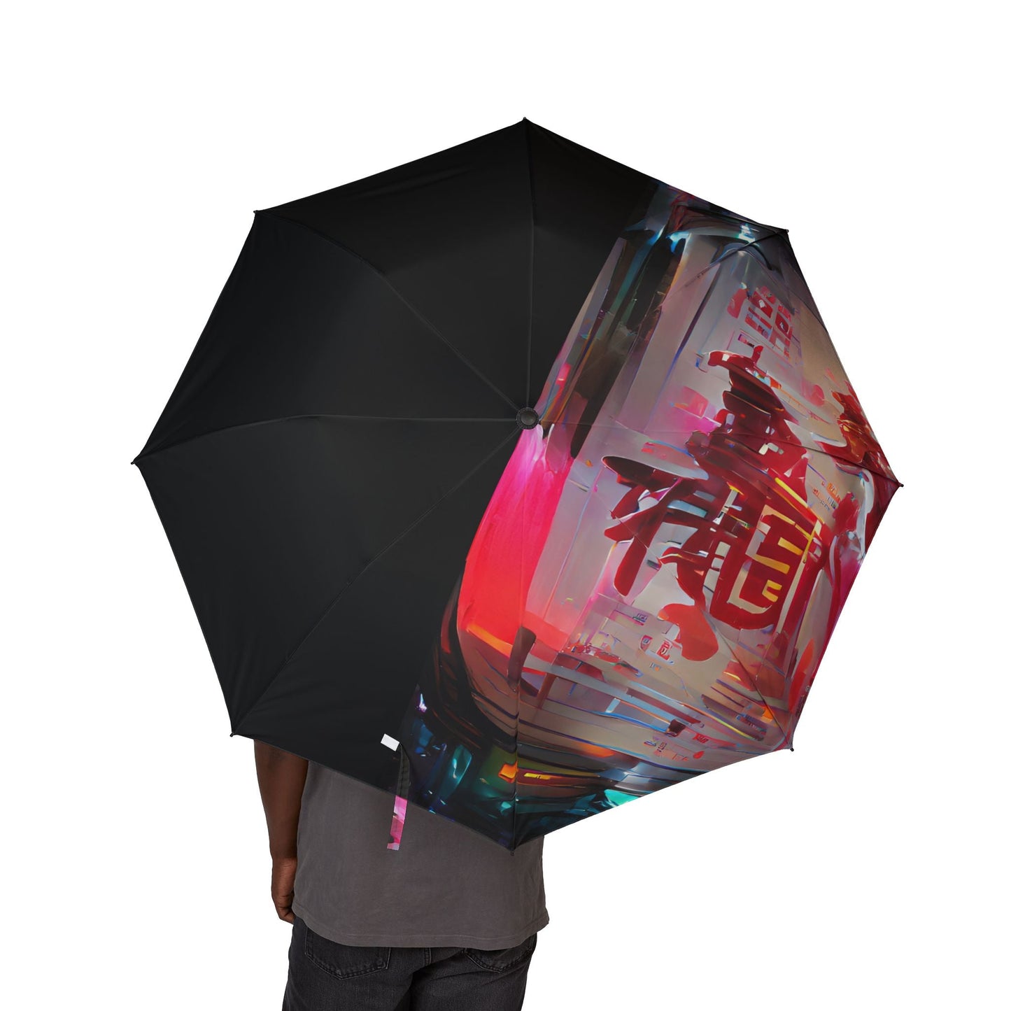 Half Black Half Báijiǔ - Windproof Umbrella