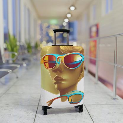 Retro Cool White – Protective Suitcase Cover