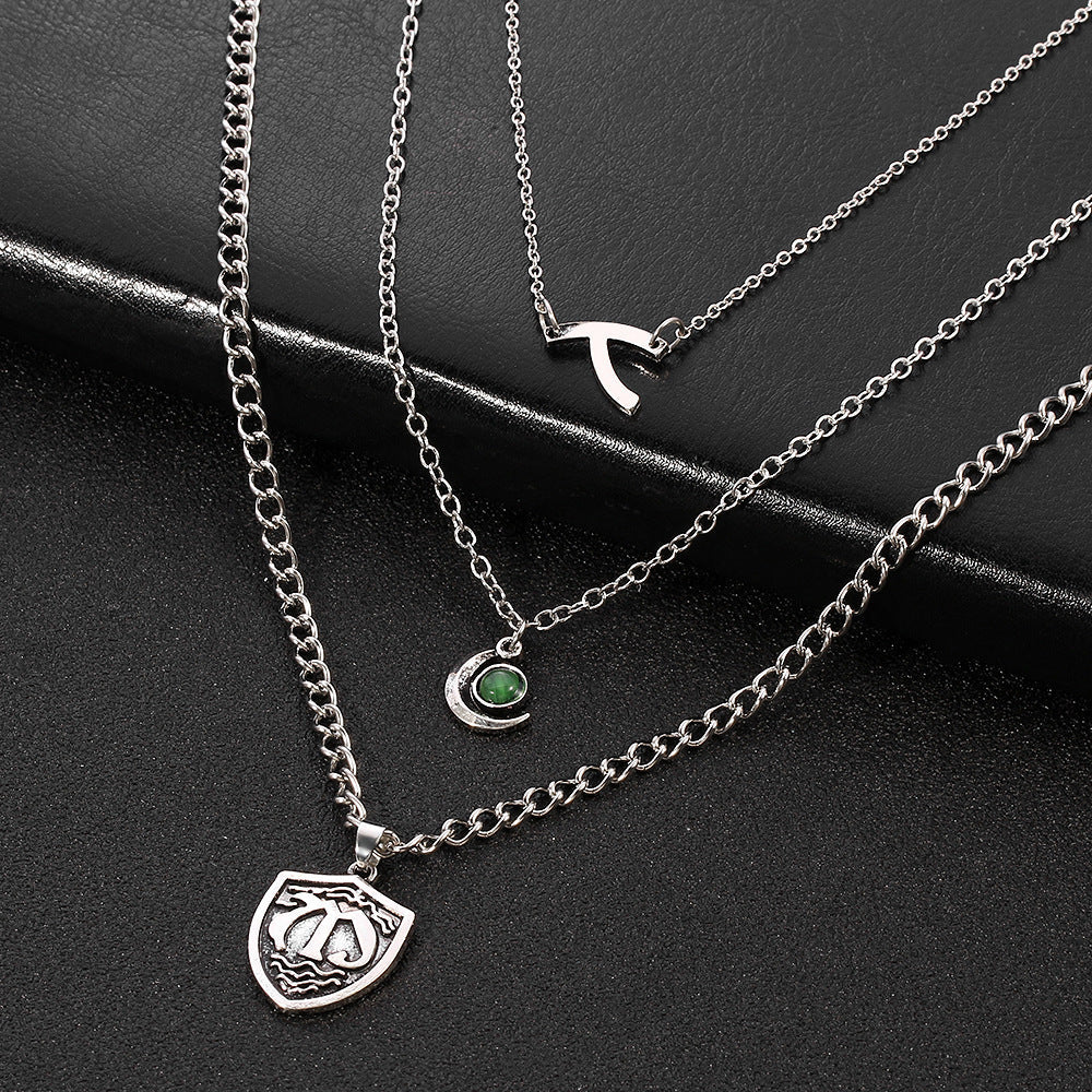 Multilayer Seven Deadly Sins Pendant Necklace