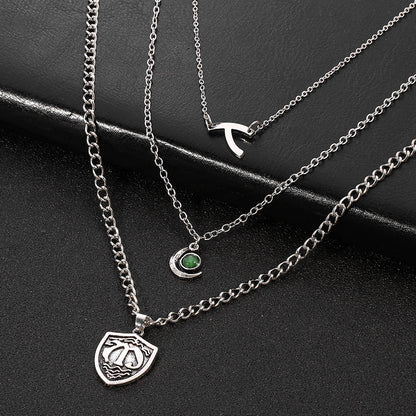 Multilayer Seven Deadly Sins Pendant Necklace