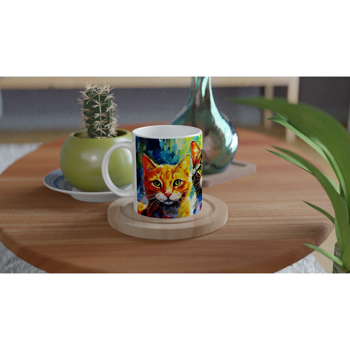 🎨 Post-Impressionist Cats Ceramic Mug – The Purrfect Gift for Cat Lovers 🐾
