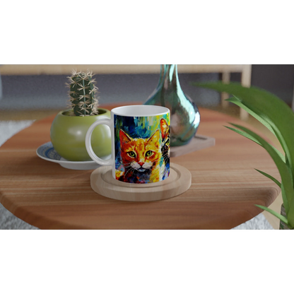 🎨 Post-Impressionist Cats Ceramic Mug – The Purrfect Gift for Cat Lovers 🐾