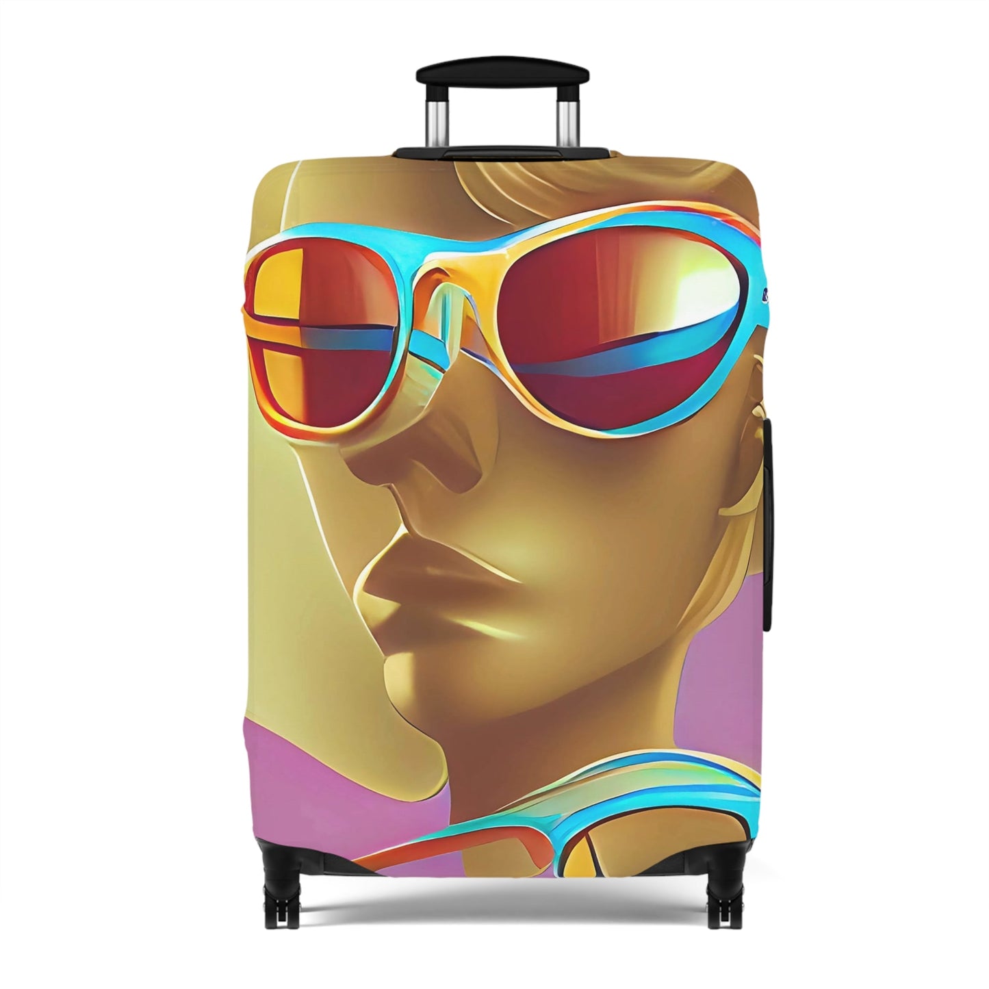 Retro Cool Pink – Protective Suitcase Cover
