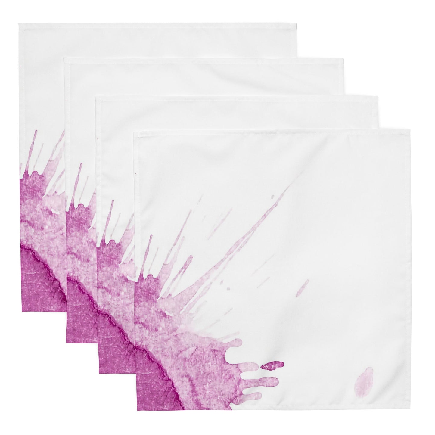 Watercolour Pink Splash - Cloth Napkin Set