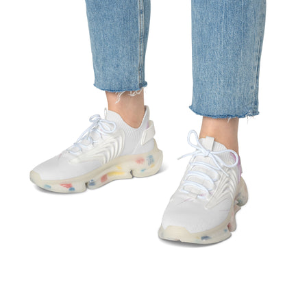 Watercolour Pink Splash - Womens Street Sneakers