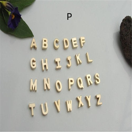 Peach Heart Shaped A-Z Letter Necklace