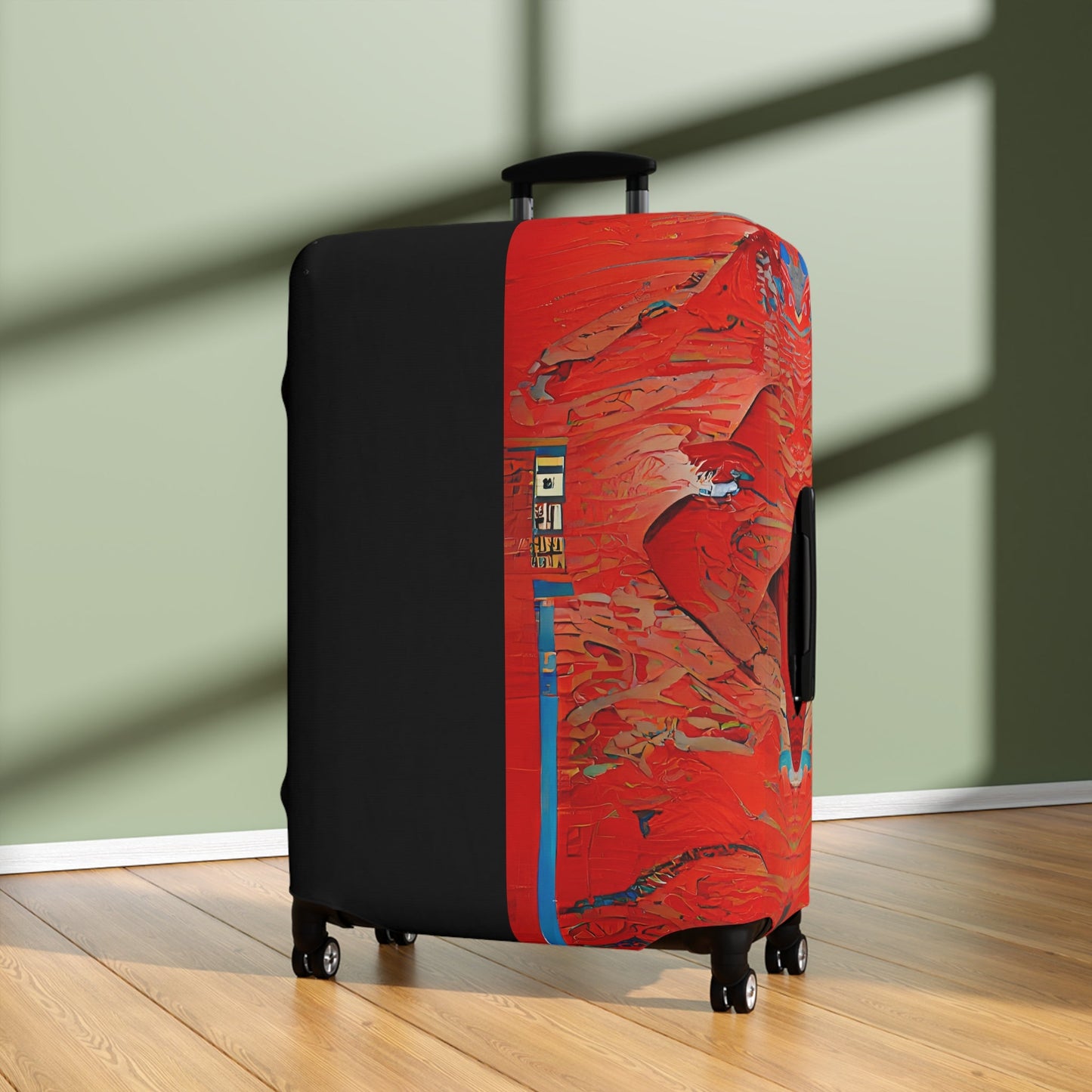 Half Black Half Hónghǎi – Protective Suitcase Cover