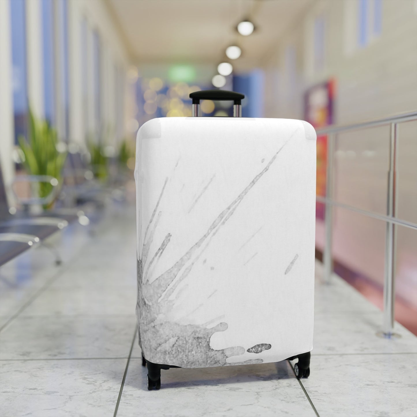 Watercolour Grey Splash – Protective Suitcase Cover