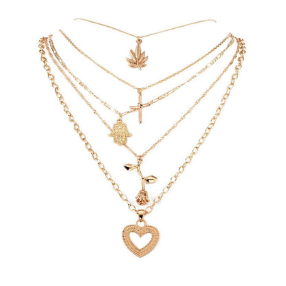 Vintage Snake Bone Chain Necklace
