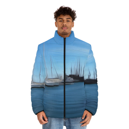 The Sleeping Yachts (at Morning) - Mens Puffer Jacket
