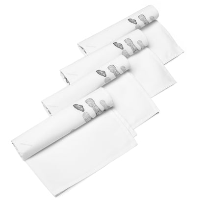 Watercolour Grey Splash - Cloth Napkin Set