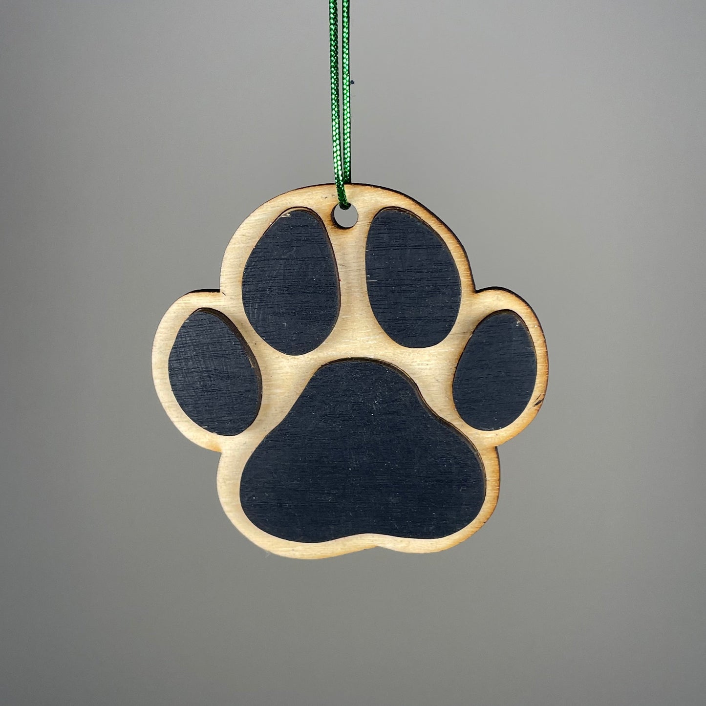 Dog Paw Print Bauble - Handmade Ornament