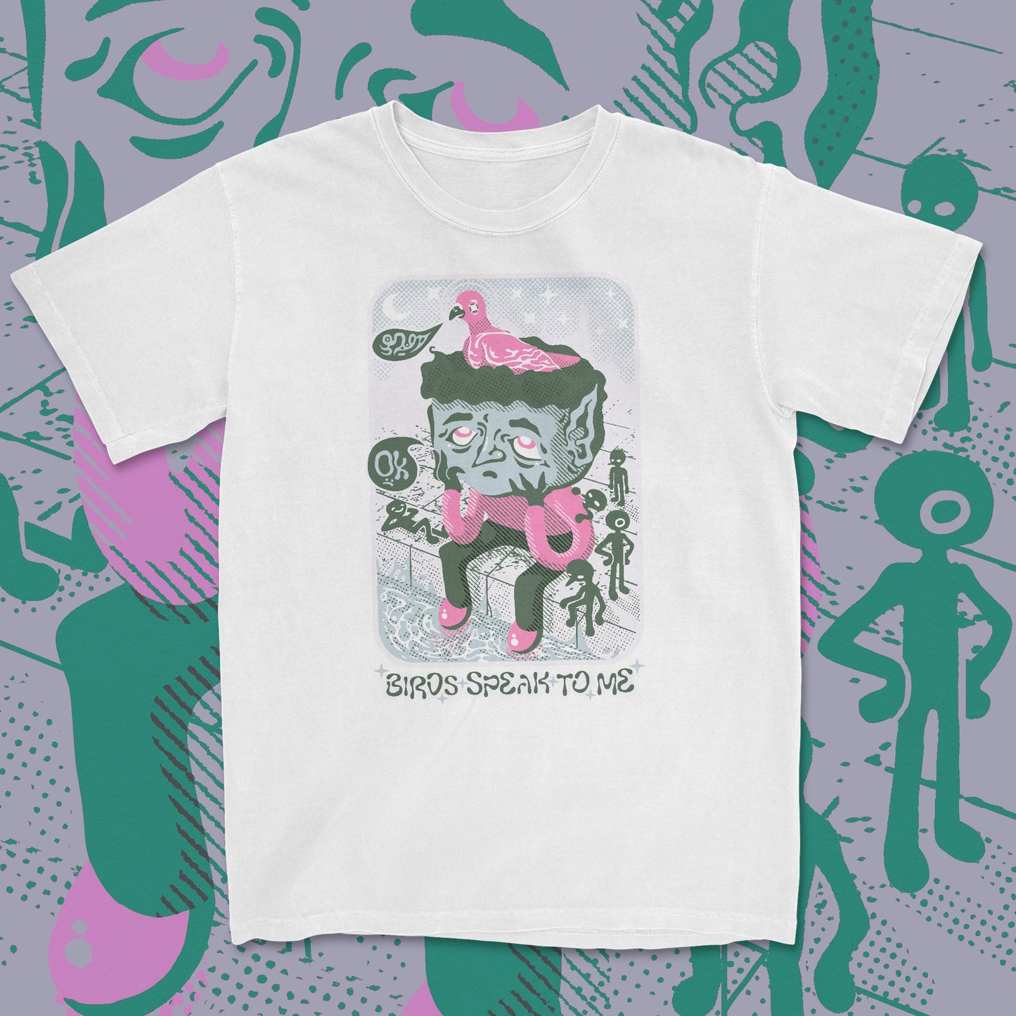 birds speak to me - t-shirt