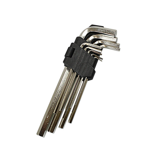 Cobra Large Metric Chrome Hex Ball End Wrench Set 9 Piece