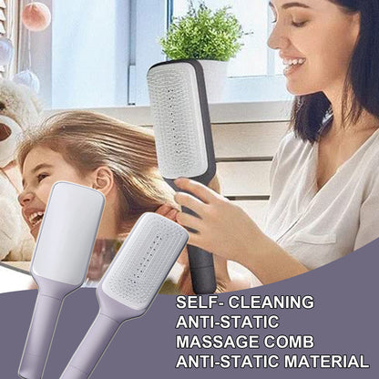 Self Cleaning Anti-Static Hair Comb