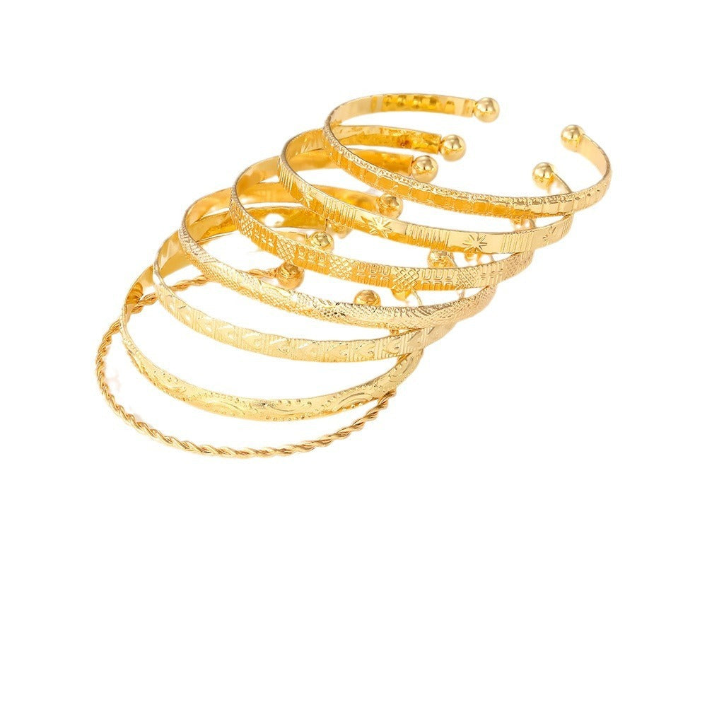 Arrow & Diamond Pattern Bracelet Sets – 7 Piece