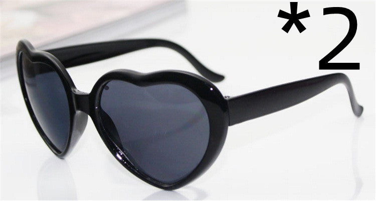 Heart-Shaped Light Diffraction Glasses