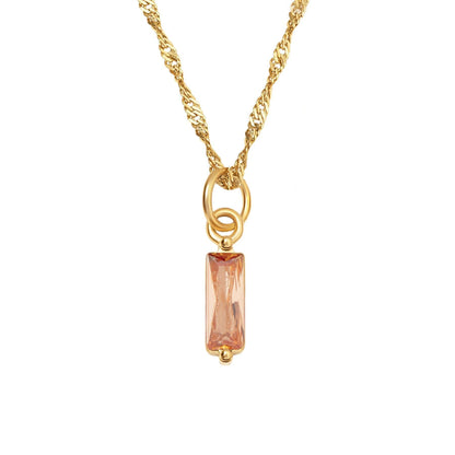 Color Twelve Birthstone Necklace