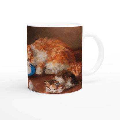 🐾 Arthur-Alfred Brunel de Neuville Cat Art Mug – A Purrfect Gift for Cat Lovers! 🐱☕