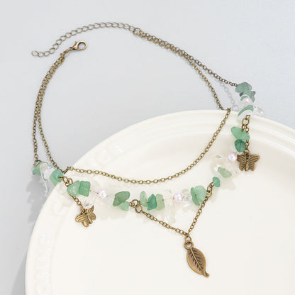 Multi-Layer Irregular Gravel Beach Necklace
