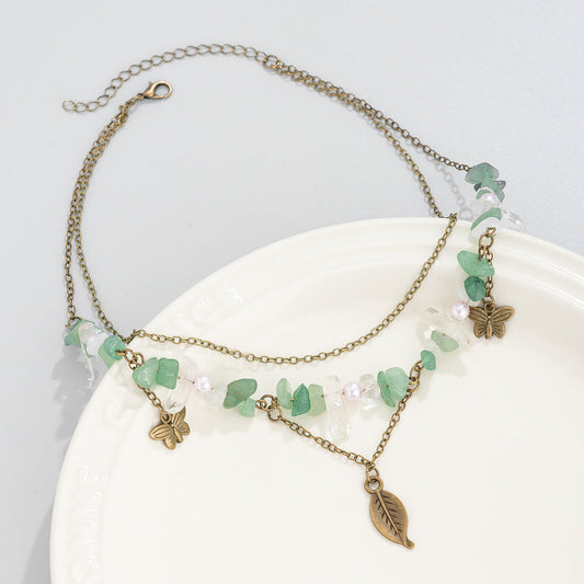 Multi-Layer Irregular Gravel Beach Necklace