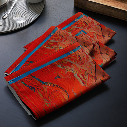 Half Black Half Hónghǎi - Cloth Napkin Set