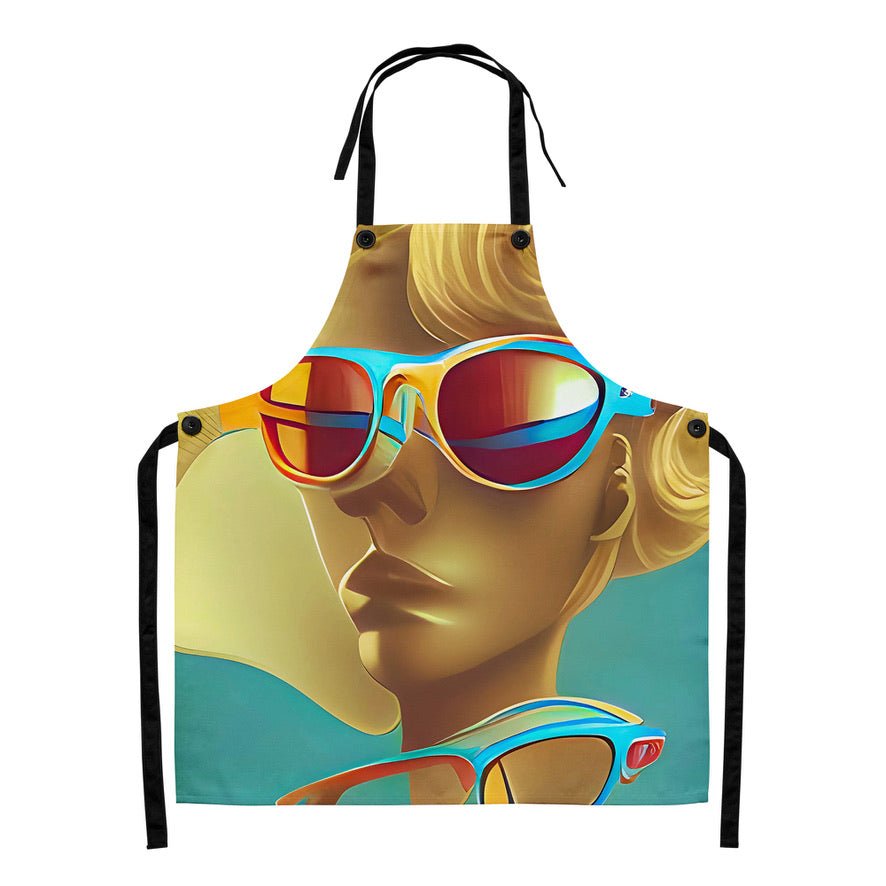 Retro Cool Blue - Apron - iSAW Company