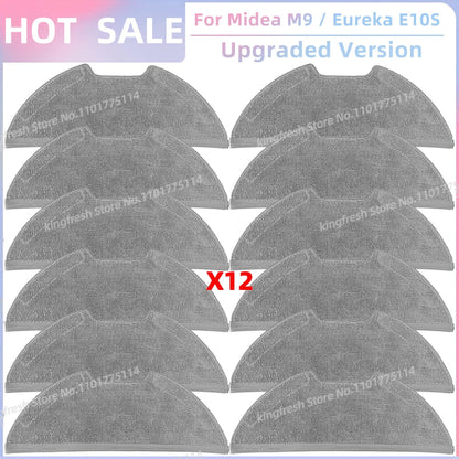 Fit For ( Midea M9, Eureka E10S, Eureka E20 Plus, Midea VCR S10 Plus, PObode A8 ) Parts Main Roller Side Brush Filter Mop Cloth