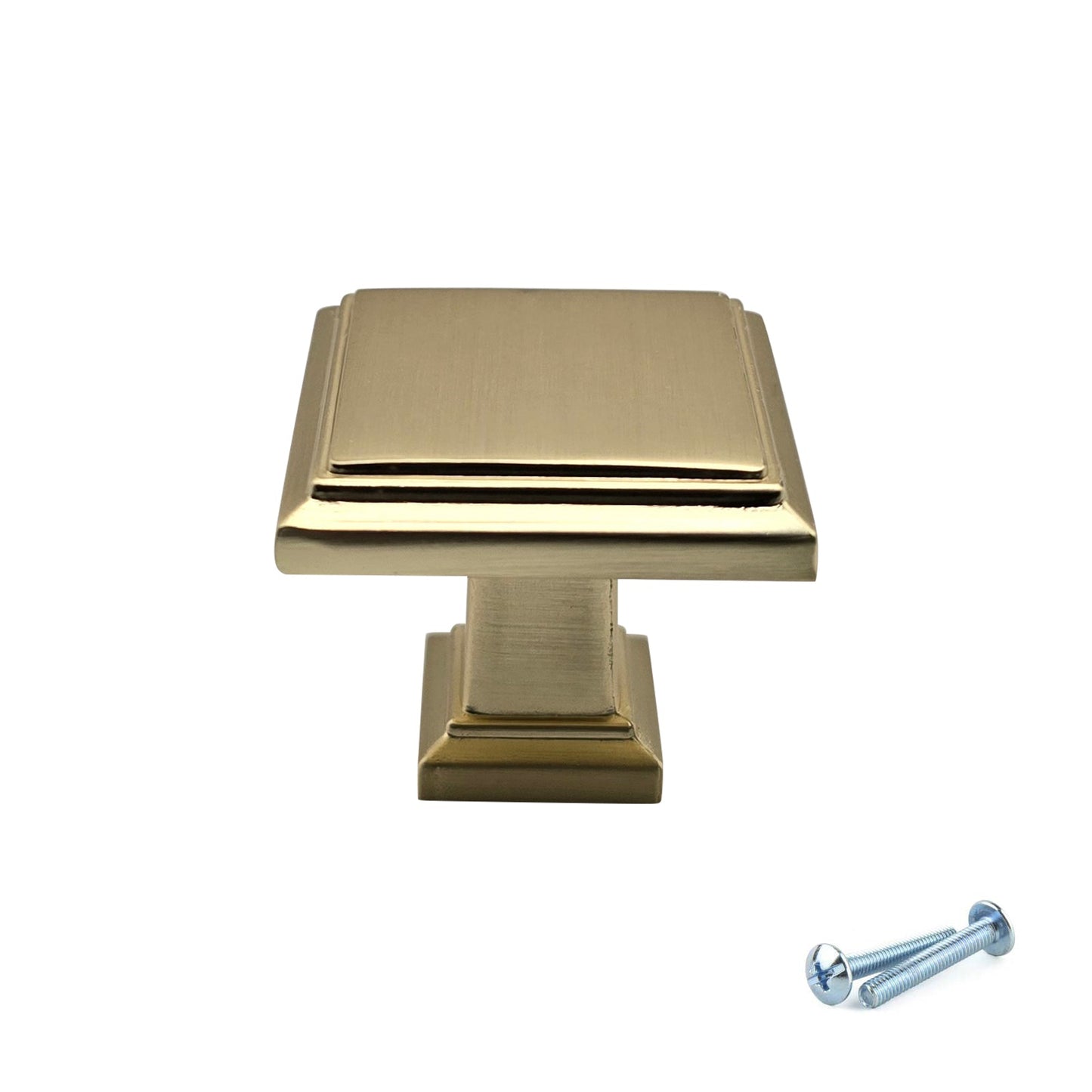 M4TEC Knob Handle Brushed Brass Doors or Cupboards VH9 Series