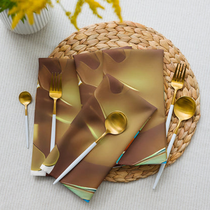 Retro Cool White - Cloth Napkin Set