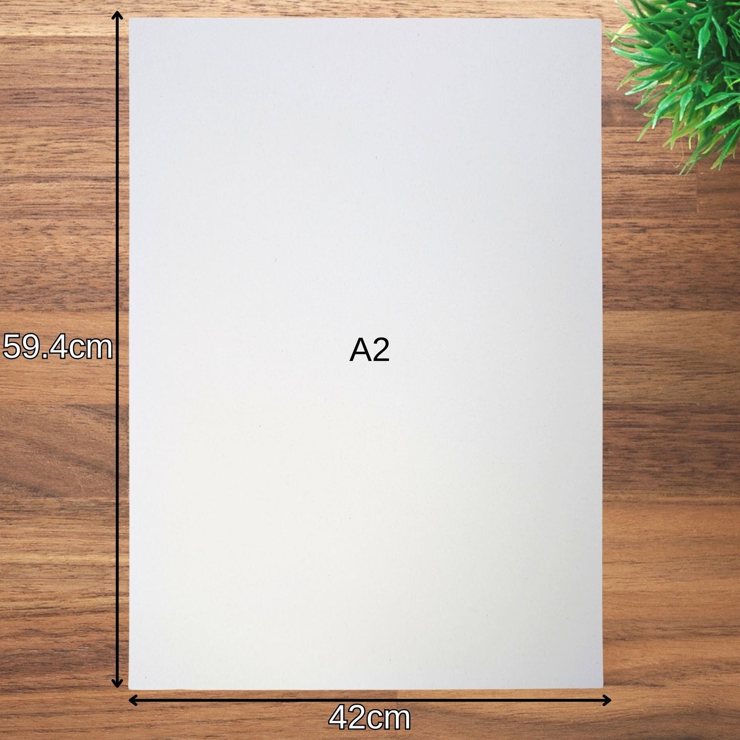 A2 Recycled White Card 220gsm - Eco-Friendly Thick Card for Art & Craft Projects
