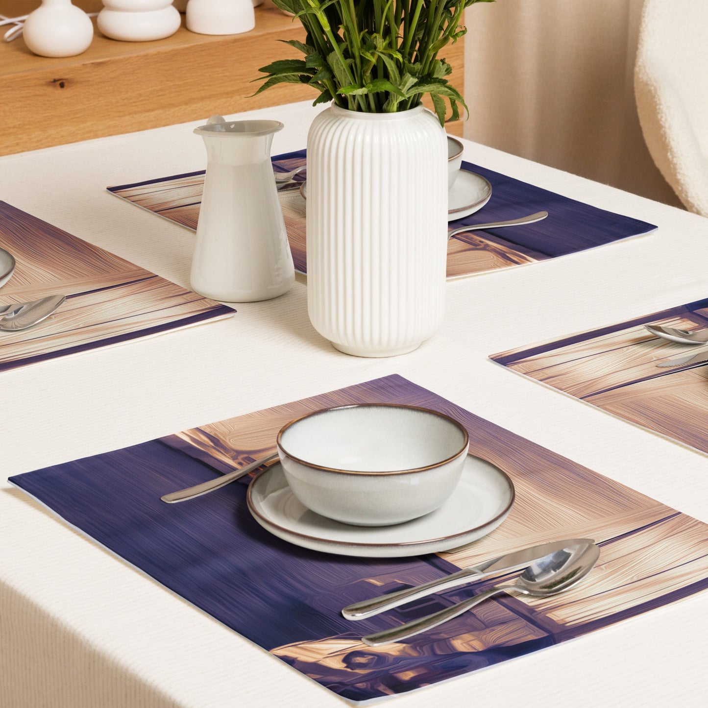 The Sleeping Yachts (at Sunset) - Placemat Set