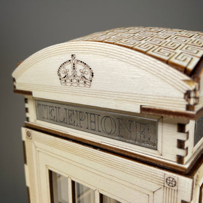Telephone Box Lamp - Flatpack Model Kit