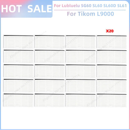 Fit For Lubluelu SG60 SL60 Plus SL60D SL61,Tikom L9000 L8000,Agaro Alpha,Laresar L6 Nex Parts Main Roller Brush Filter Mop Cloth