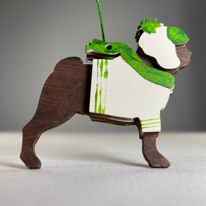 Companion Dog Bauble - Handmade Ornament