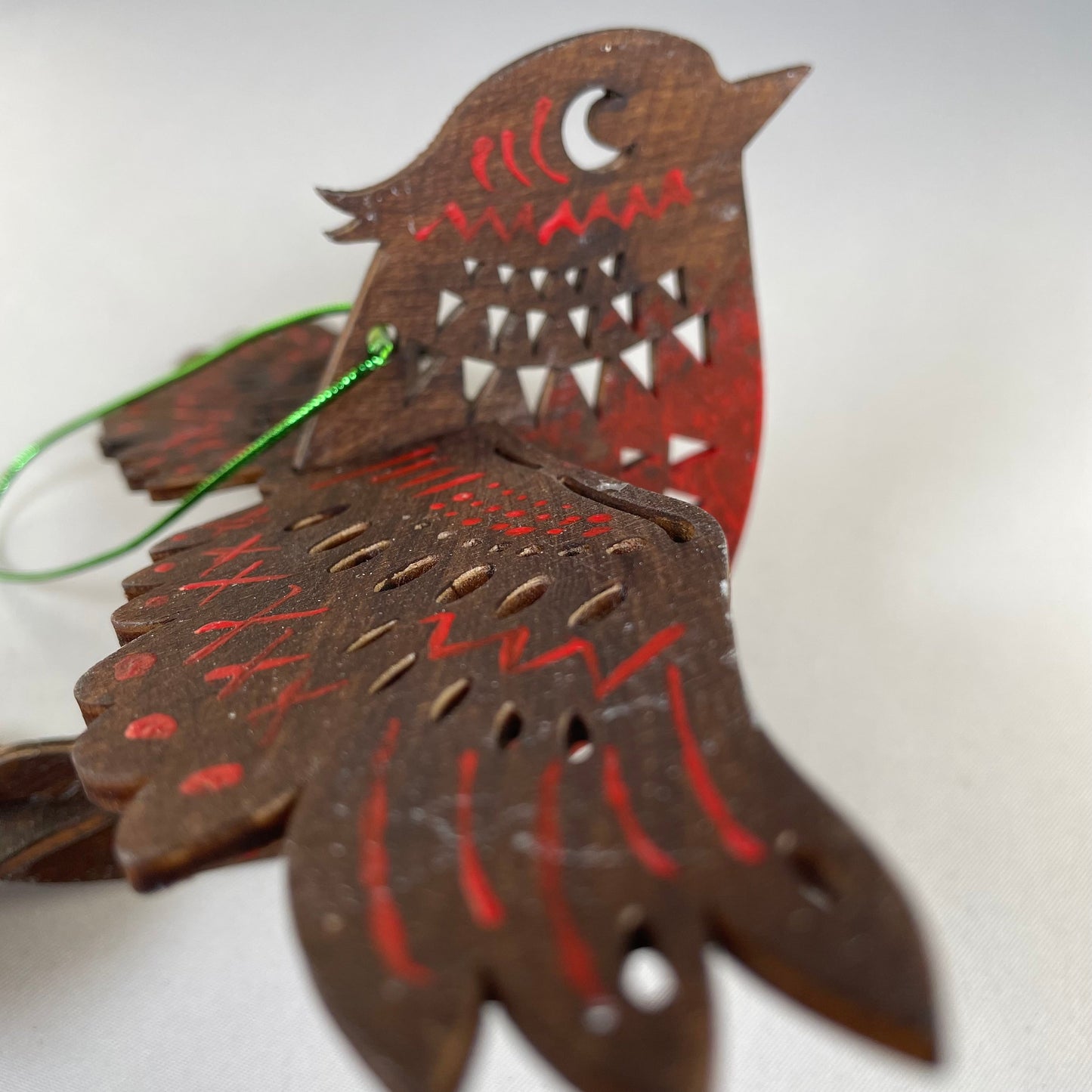 Christmas Bird Bauble - Handmade Ornament