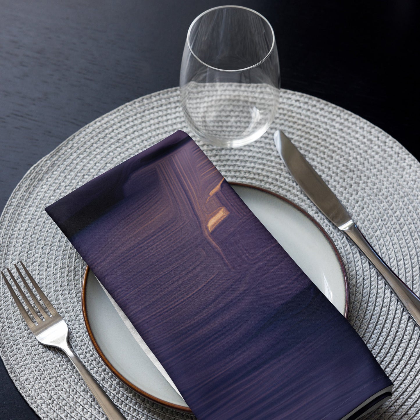 The Sleeping Yachts (at Sunset) - Cloth Napkin Set