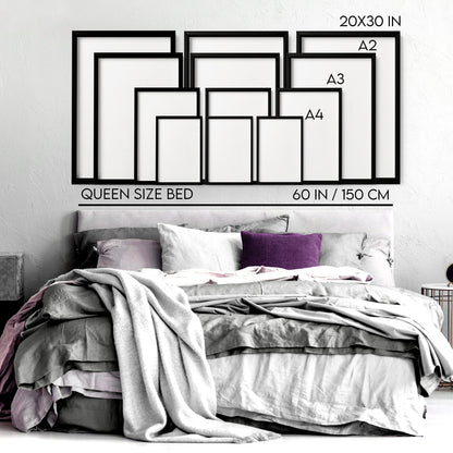 Wall Picture With Frame | Set of 3 Moroccan Wall art Prints