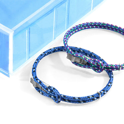 Black Think Ocean Signature Silver and Rope Bracelet