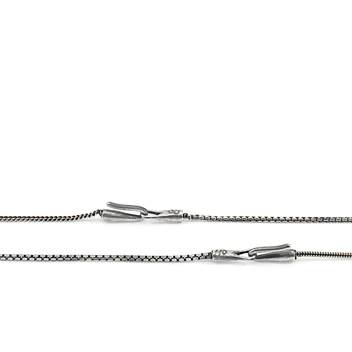 Lateen Sail Silver Chain SKINNY Bracelet