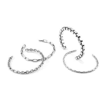 Halyard Sail Silver Chain Bangle