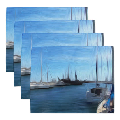 The Sleeping Yachts (at Morning) - Placemat Set