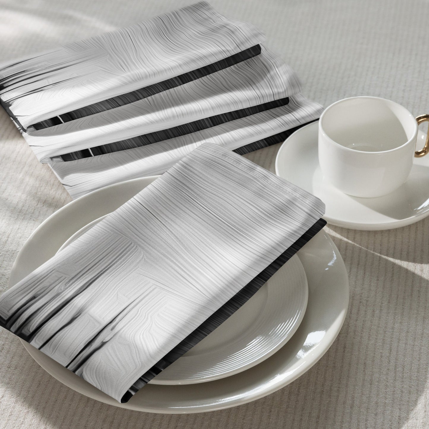 The Sleeping Yachts (at Night) - Cloth Napkin Set