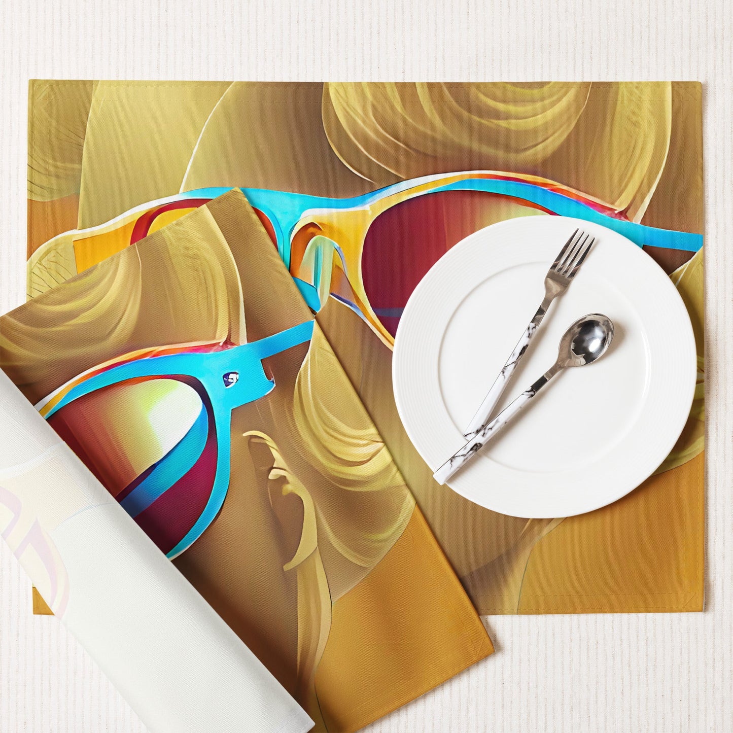 Retro Cool Orange - Placemat Set