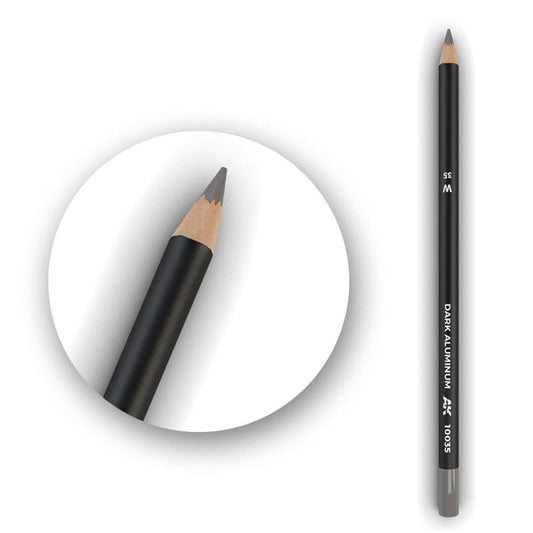 AK Interactive Watercolor Pencil Dark Aluminum AK10035
