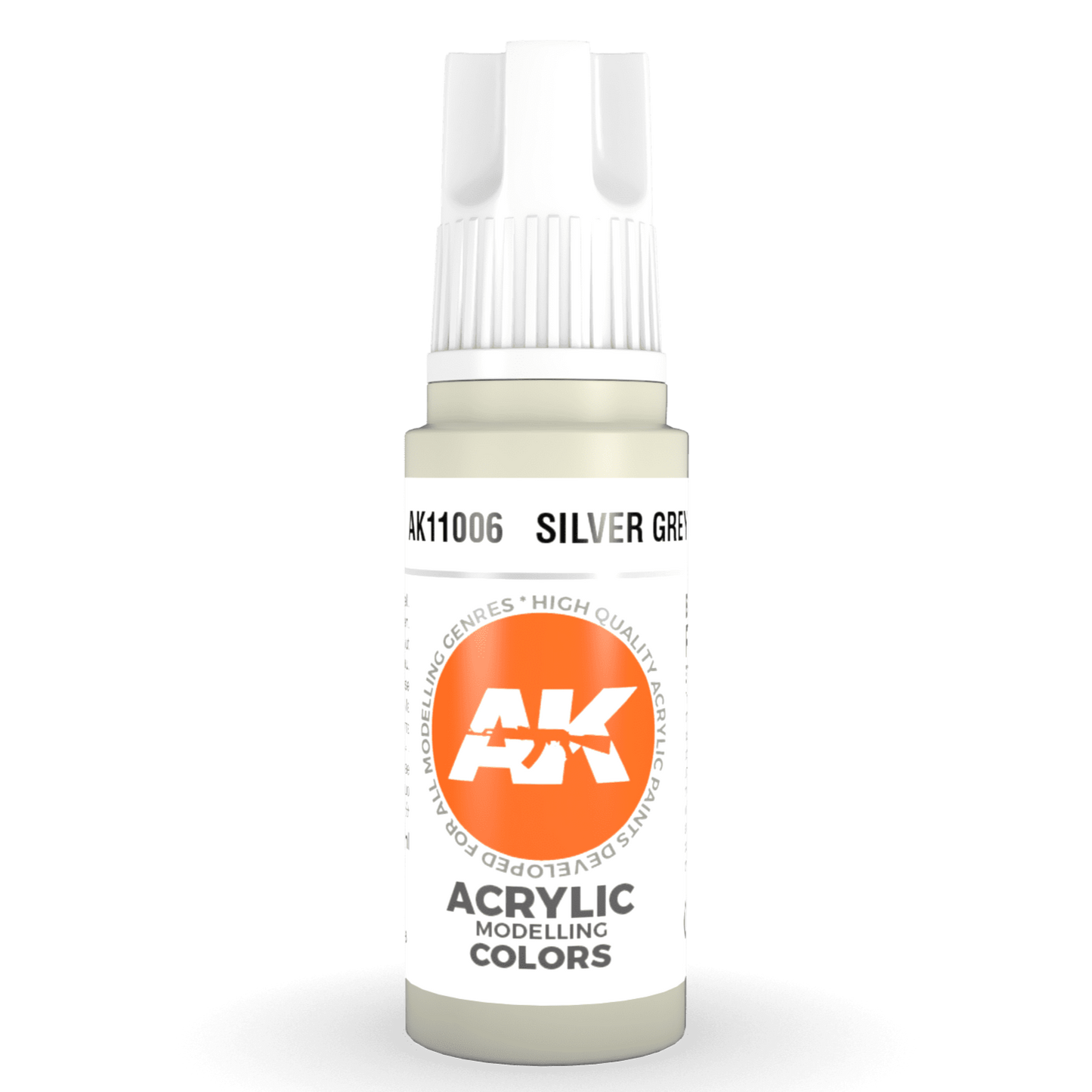 AK Interactive 3rd Gen Acrylic - Silver Grey 17ml AK11006