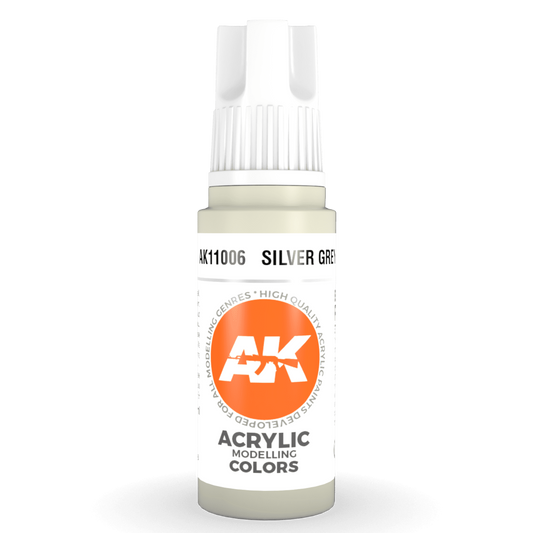 AK Interactive 3rd Gen Acrylic - Silver Grey 17ml AK11006