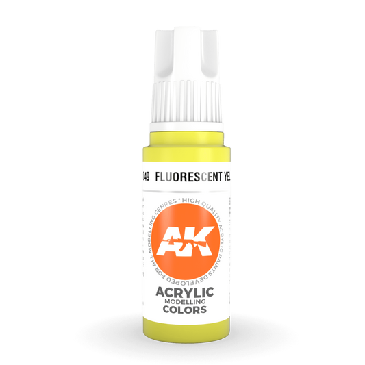 AK Interactive 3rd Gen Acrylic - Fluorescent Yellow 17ml AK11049