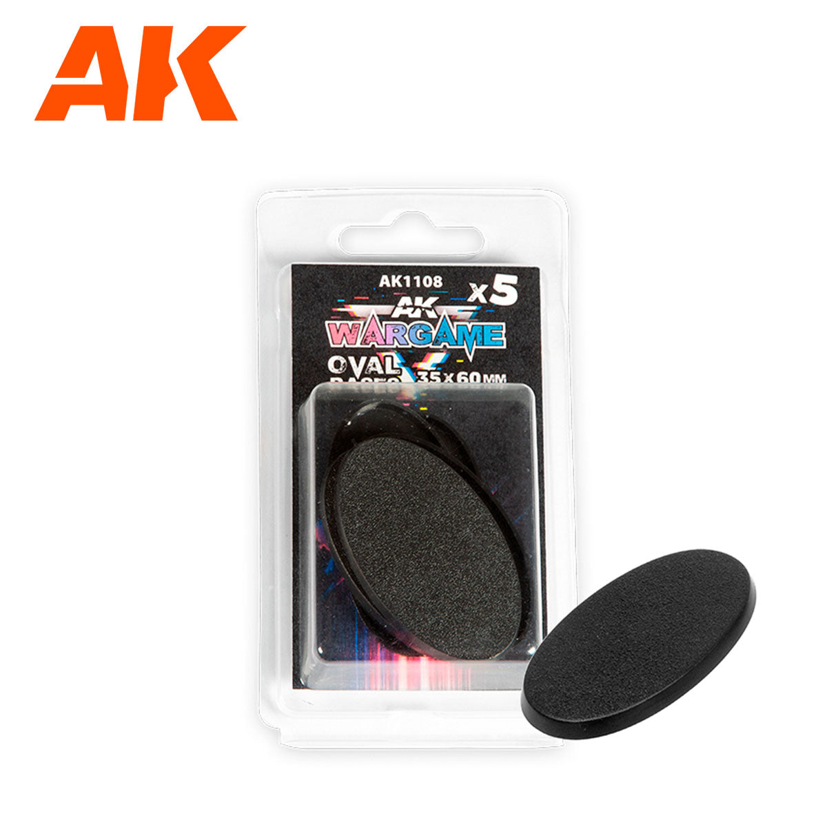 AK Interactive - Oval Bases 35x60mm x 5